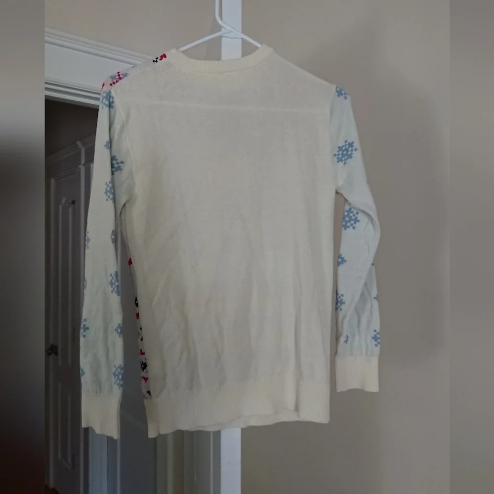 Bluey Girl's Hooray Holiday Christmas Themed Cream Sweater size L (8-10)